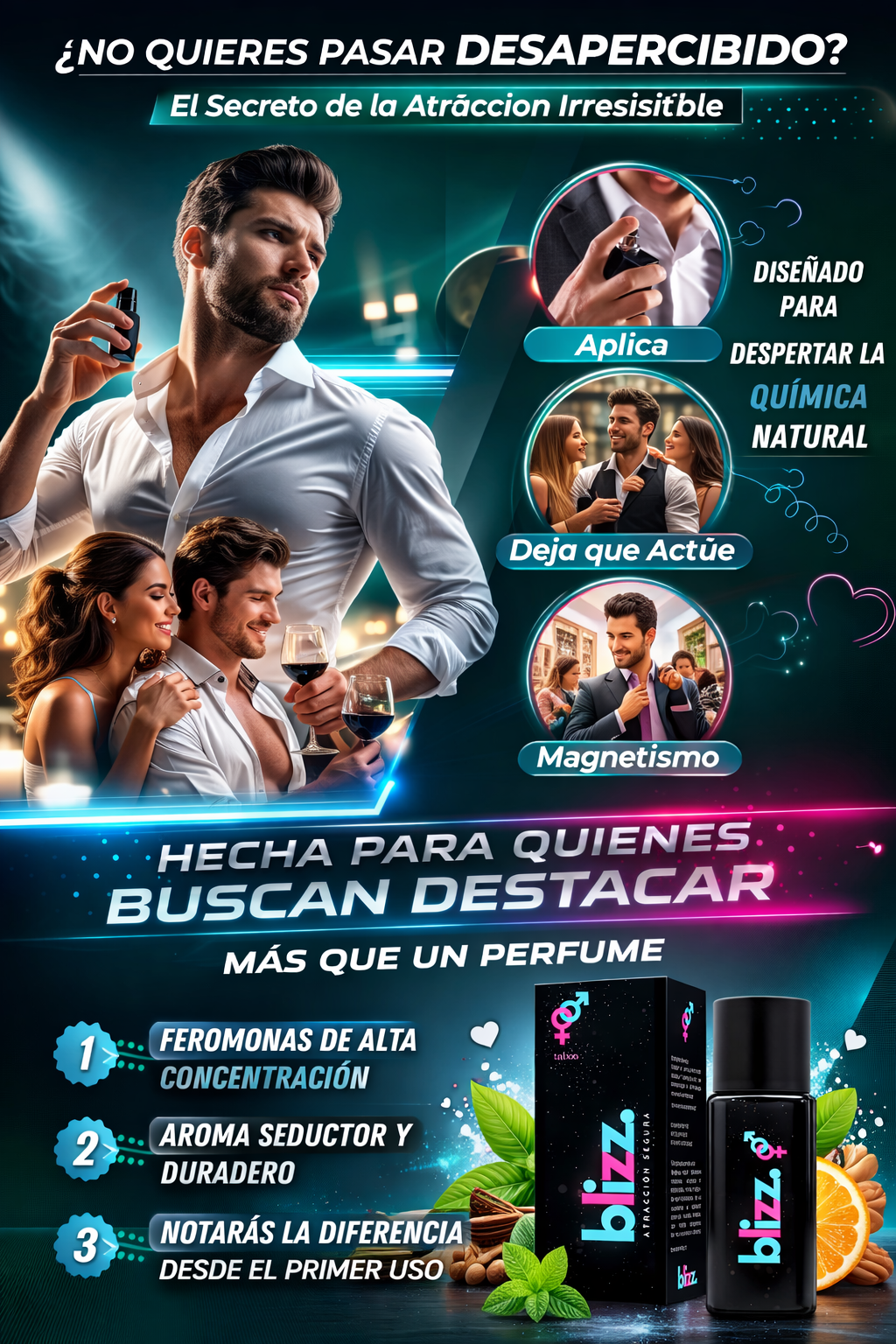 PERFUME FEROMONAS HOMBRE BLIZZ